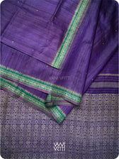 Baingani Emerald Madhumalati Handspun Tussar Silk Saree