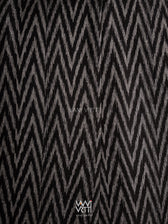 Black Lotus Parrot  Reversible Zig Zag Ikat Overlap Waist Length Jacket