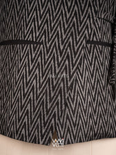 Black Lily Pond Cotton Ikat Reversible Jacket