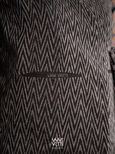 Black Lily Pond Cotton Ikat Reversible Jacket