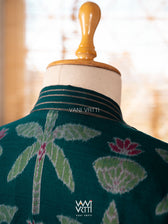 Banana Tree Reversible Zig Zag Ikat Kimono Collar Tunic Jacket