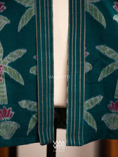 Banana Tree Reversible Zig Zag Ikat Kimono Collar Tunic Jacket