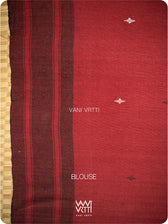 Madder Off White Black Tribal Masterweave Heavy Cotton Kotpad Saree