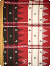 Madder Off White Black Tribal Masterweave Heavy Cotton Kotpad Saree
