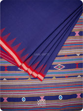 Purple Cotton Ganjam Bomkai Saree