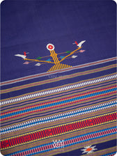 Purple Cotton Ganjam Bomkai Saree