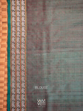 Mango Yellow Green Red Veena Pani Lata Master Weave Exclusive Handspun Tussar Silk Saree