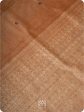 Light brown Nabh Butterfly Handspun Tussar Silk Saree