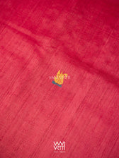 Red Purple Mustard Veena Pani Lata Master Weave Exclusive Handspun Tussar Silk Saree