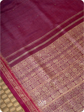 Purple Pink Madhumalati Handspun Tussar Silk Saree
