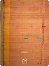 Pink Orange  Ananta Handspun Tussar Silk Saree