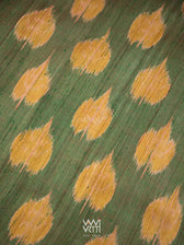 Reddish Green Dual Colour Peepal Handspun Tussar Silk Saree