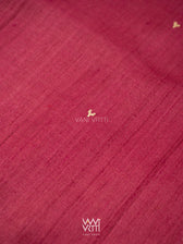 Bougainvillea Pink Mehendi Madhumalati Handspun Tussar Silk Sari