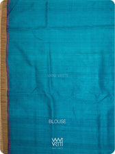 Purple Firozi Anjana Handspun Tussar Silk Saree
