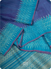 Purple Firozi Anjana Handspun Tussar Silk Saree