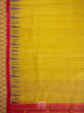 Yellow Red Purple Kondha Handspun Tussar Silk Saree
