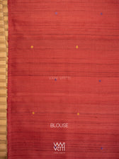 Yellow Red Purple Kondha Handspun Tussar Silk Saree