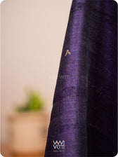 Deep Violet Small Madhumalati Handspun Tussar Silk Dupatta
