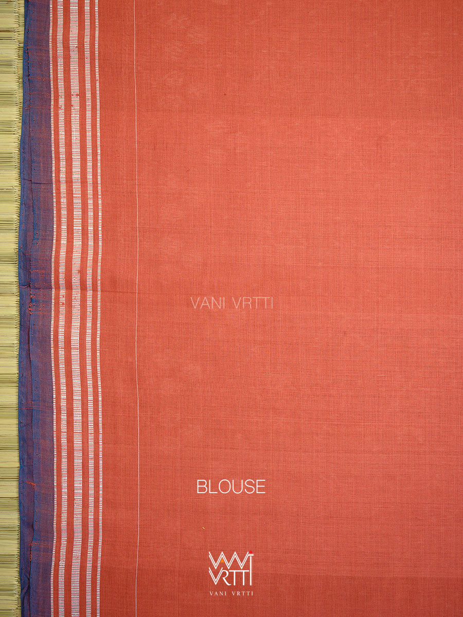 Manjistha Red Revival Jotai Natural Dyed Cotton Ikat Saree