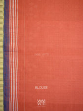 Manjistha Red Revival Jotai Natural Dyed Cotton Ikat Saree