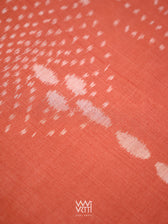 Manjistha Red Revival Jotai Natural Dyed Cotton Ikat Saree