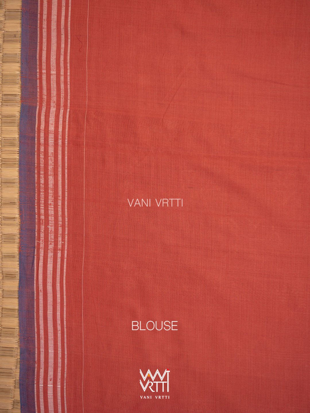Manjistha Red Matsya Jotai  Natural Dyed Cotton Ikat Saree