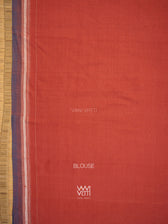Madder Elephant Natural Dyed Cotton Ikat Saree