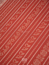 Black Madder Matsya Checks Natural Dyed Cotton Ikat Saree