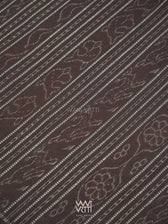 Madder Black Hiran Sunya Natural Dyed Cotton Ikat Saree