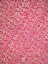 Raspberry Pink Nabh Butterfly Handspun Tussar Silk Saree