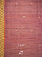Raspberry Pink Nabh Butterfly Handspun Tussar Silk Saree