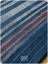 Indigo Butterfly Natural Dyed Cotton Ikat Saree
