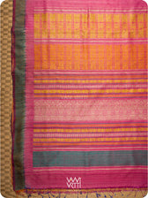 Rose Pink Ananta Handspun Tussar Silk Saree