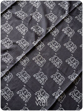 Black Red Hathi Natural Dyed Cotton Ikat Saree