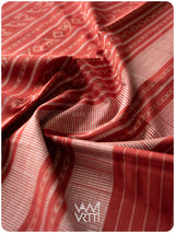 Black Red Hathi Natural Dyed Cotton Ikat Saree