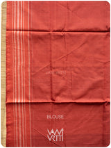 Indigo Madder Singha Natural Dyed Cotton Ikat Saree