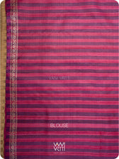 Purple Pink Madhumalati Handspun Tussar Silk Saree