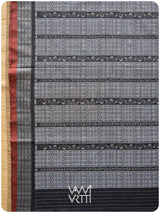 Black Butterfly Natural Dyed Cotton Ikat Saree