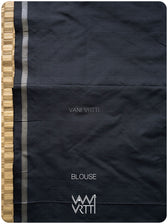 Black Hibiscus Iron Rust Natural Dyed Mulberry Silk Ikat Saree