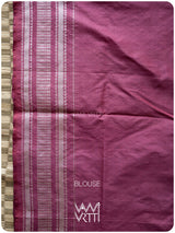Pink Datura Phool Lac Natural Dyed Mulberry Silk Ikat Saree