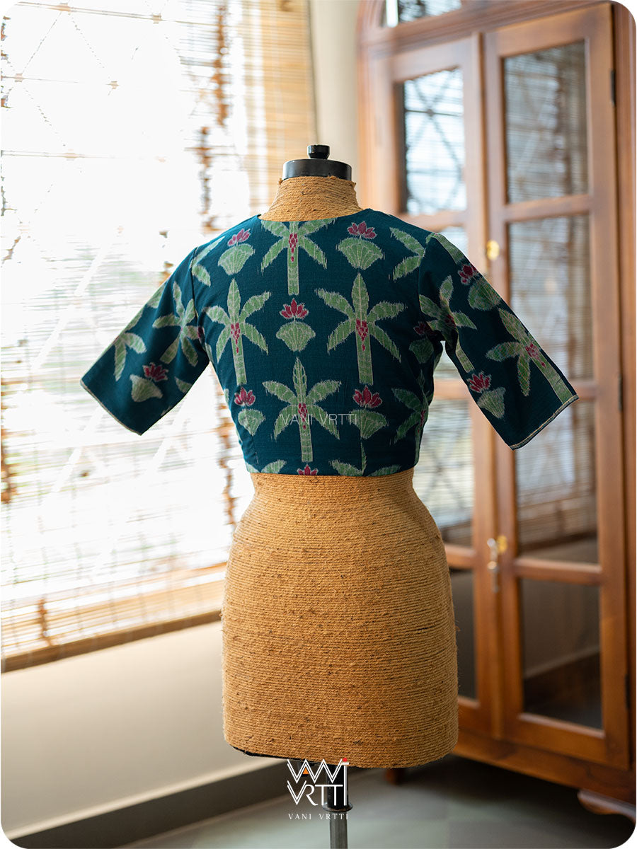 Banana Tree Ikat Cotton Blouse