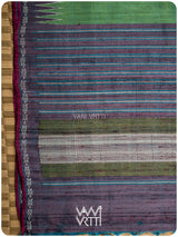 Fern Green Brown Aarush Handspun Tussar Silk Saree