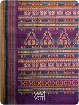 Mango Yellow Purple Veena Pani Lata Master Weave Exclusive Handspun Tussar Silk Saree