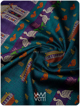 Deep Baingani Chilika Master Weave Exclusive Handspun Tussar Silk Saree