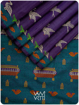 Deep Baingani Chilika Master Weave Exclusive Handspun Tussar Silk Saree