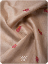 Off White Red Ganga Jamuna Veena Pani Lata Master Weave Exclusive Handspun Tussar Silk Saree