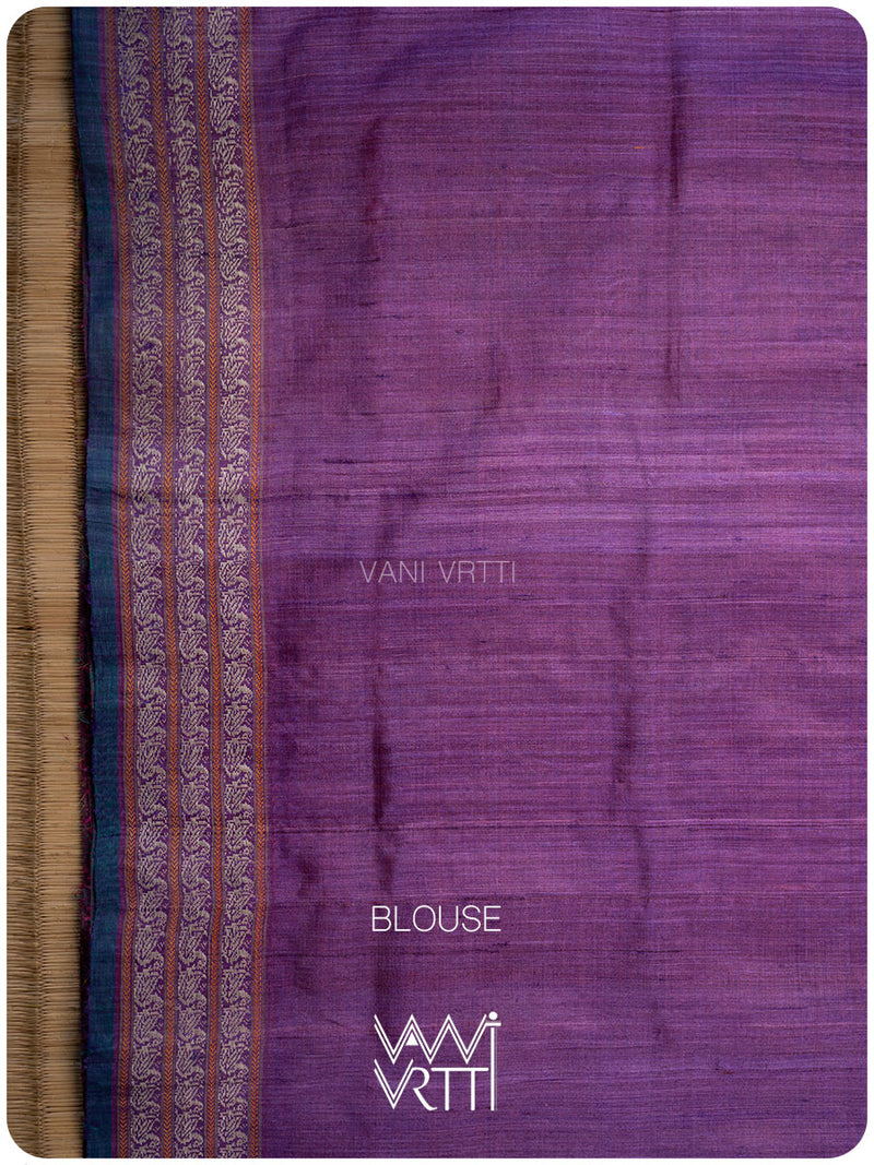 Haldi Besan Yellow Ganga Jamuna Veena Pani Lata Master Weave Exclusive Handspun Tussar Silk Saree