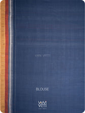 Indigo Tea Leaf Natural Dyed Cotton Ikat Saree