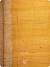 Mustard Yellow Lotus Parrot Jaal Designer Exclusive Handspun Handwoven Tussar Silk Saree