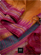 Narangi Rani Kachhap Handspun Tussar Silk Saree